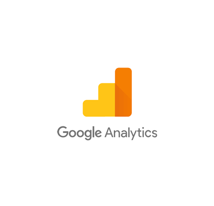 Google Analytics logo with a stylized bar chart on a white background