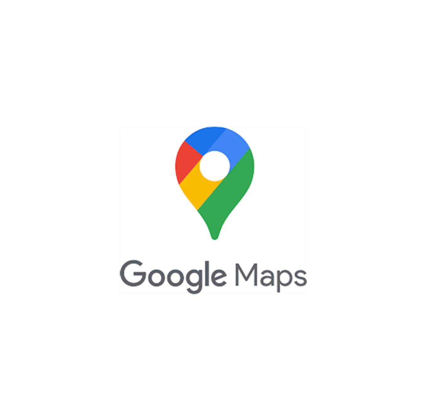 Google Maps logo on a white background
